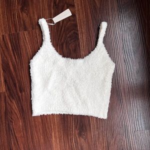 Skims cozy collection crop top